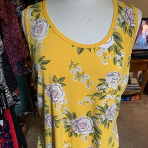 Lularoe yellow tank top